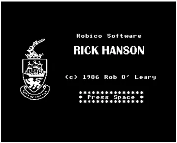 Rick Hanson (1985)(Robico Software) screen shot title
